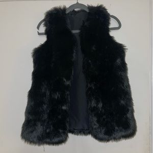 Black Fur vest
